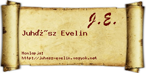 Juhász Evelin névjegykártya
