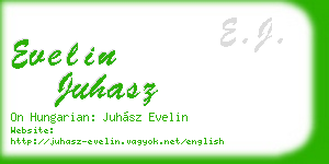 evelin juhasz business card