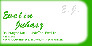 evelin juhasz business card